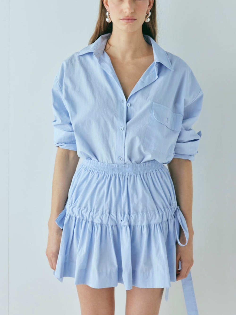 Lily mini skirt Sky